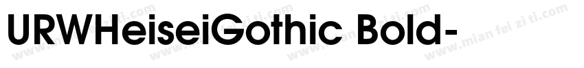 URWHeiseiGothic Bold字体转换